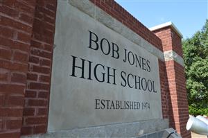 Bob Jones High School marquee 